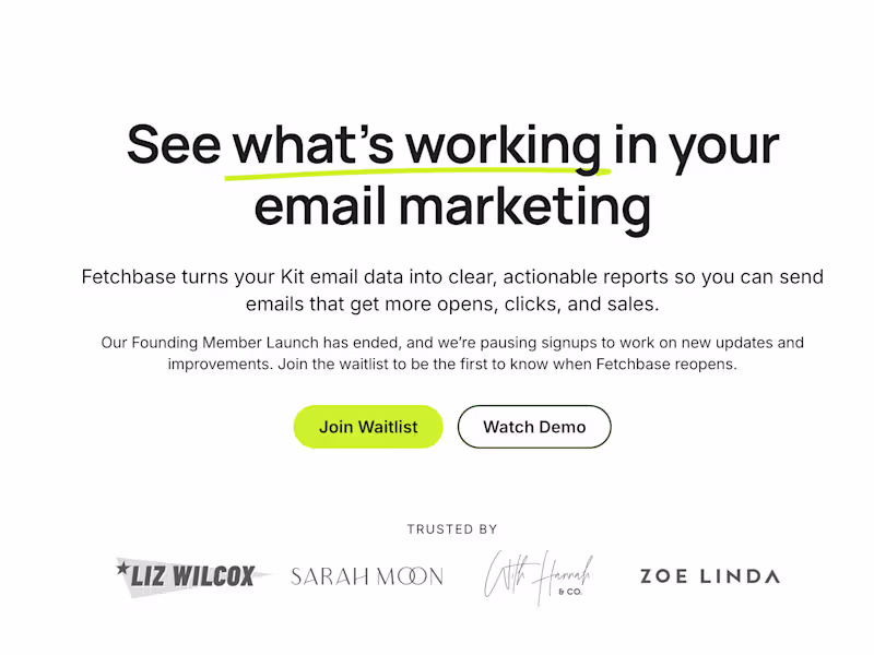 Cover image for Fetchbase - Email Analytics Platform for Kit Creators