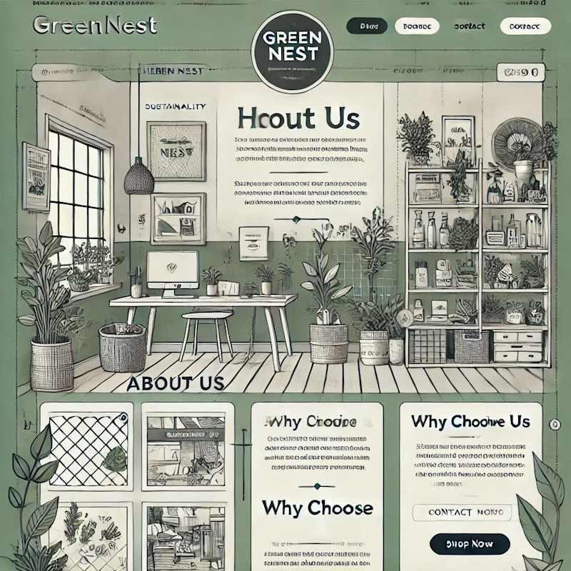 Cover image for GreenNest – Business Website