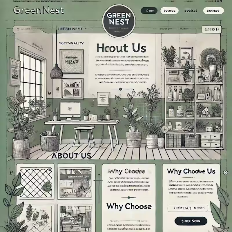Cover image for GreenNest – Business Website