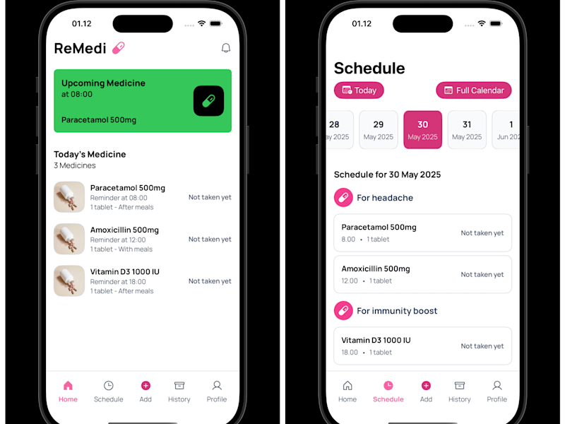 Cover image for ReMedi Medicine Management App Development