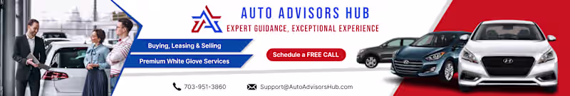 Cover image for a simple linkedin banner for auto advisor hub.