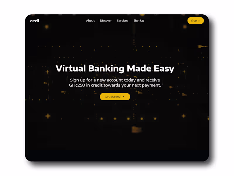 Cover image for The Cedi Bank website