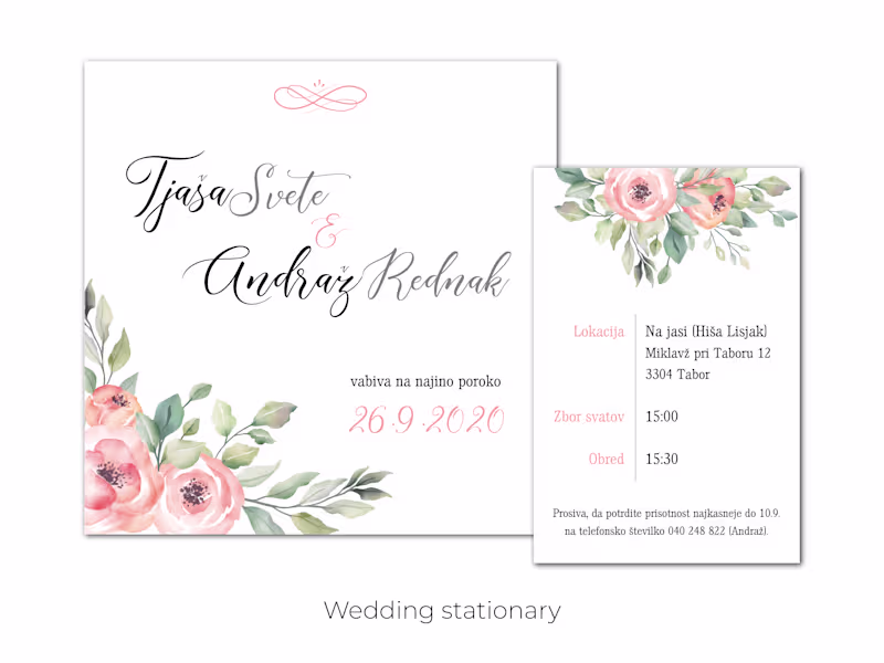 Cover image for Wedding Stationary
