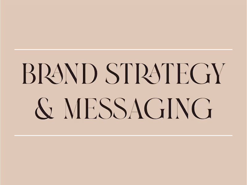 Cover image for Brand Strategy & Messaging 