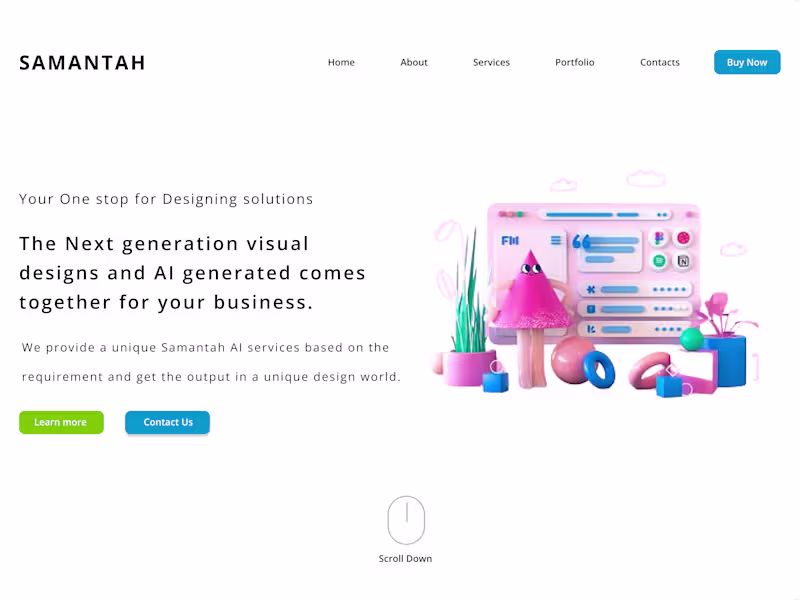 Cover image for Beautiful landing page