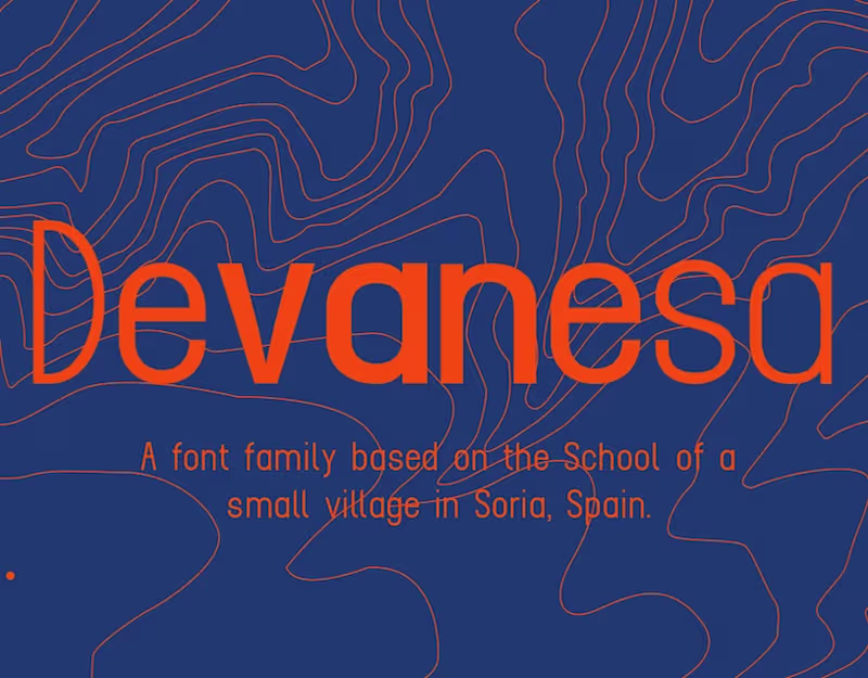 Cover image for Devanesa, a font family to fight depopulation in Spain