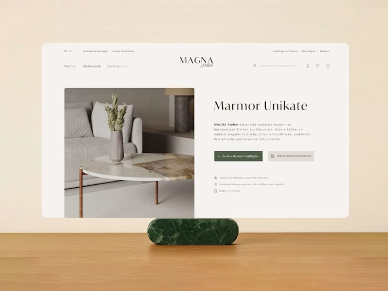 Cover image for Website for a premium interior brand