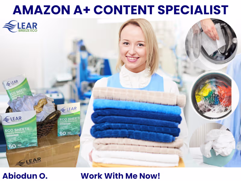 Cover image for I will design Amazon EBC, A+ content for Amazon brand for sales