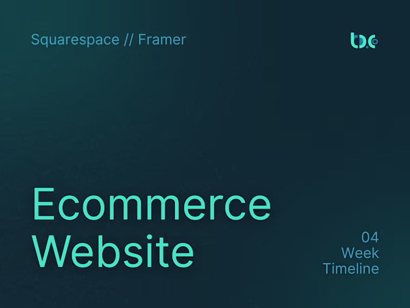 Cover image for eCommerce Website