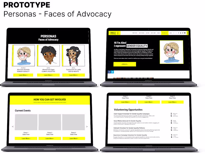 Cover image for Amnesty International Australia's Youth Website Development