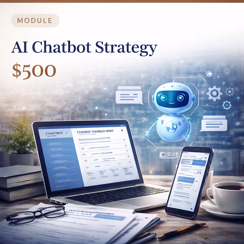 Cover image for AI Chatbot Strategy (ADD-ON MODULE)