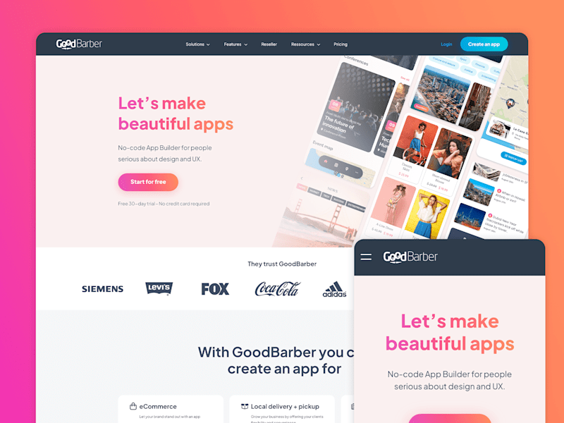 Cover image for GoodBarber Portal Redesign