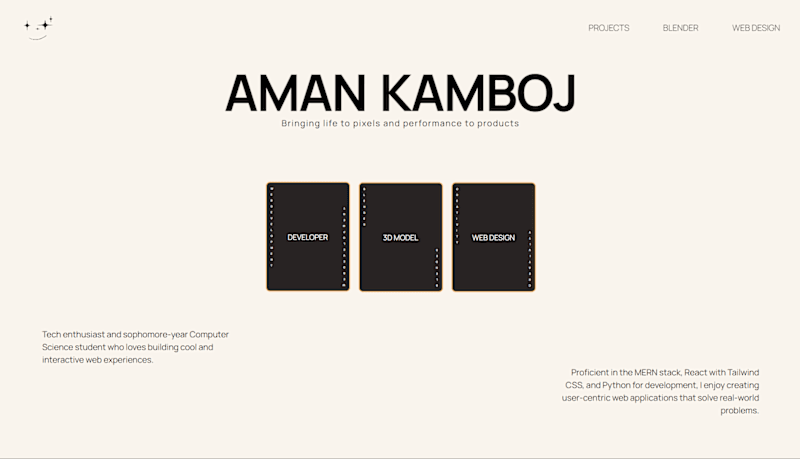 Cover image for Aman Kamboj | Portfolio