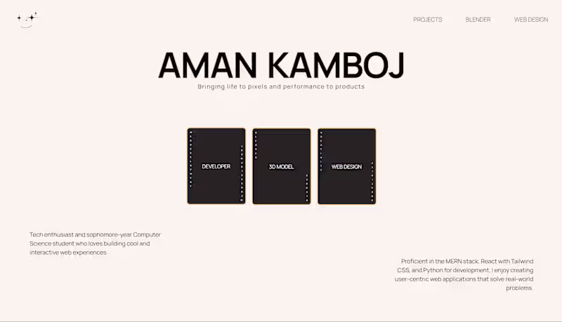 Cover image for Aman Kamboj | Portfolio
