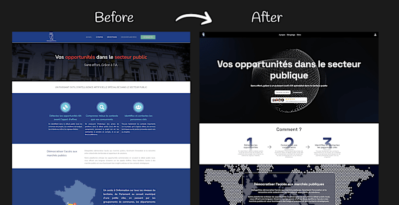 Cover image for Landing Page redesign for Datapolitics