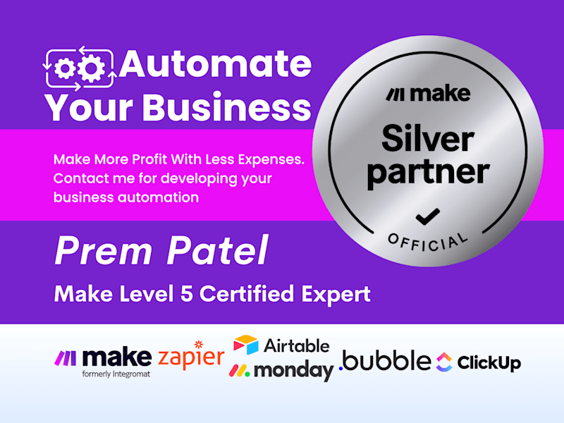 Cover image for No Code Automation Expert and Web developer