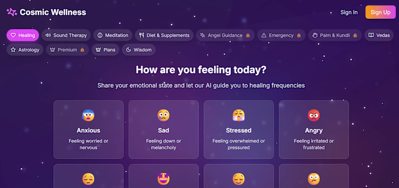 Cover image for AI-Powered Astrology and Vegan Diet App