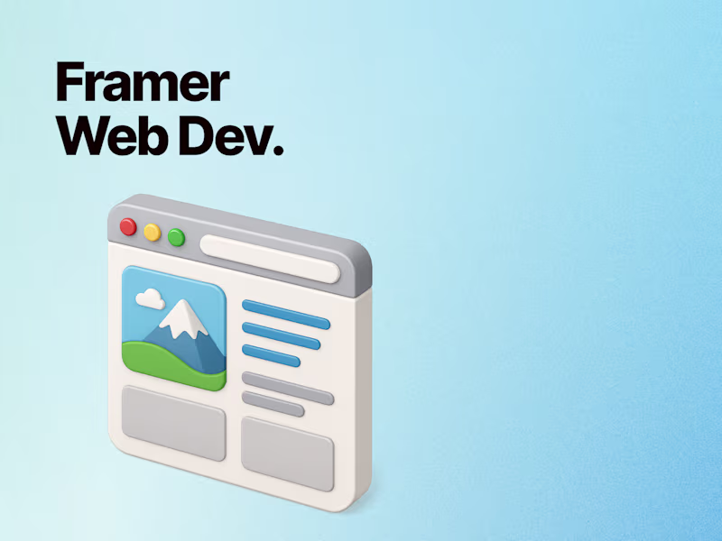Cover image for Framer Expert Website Development
