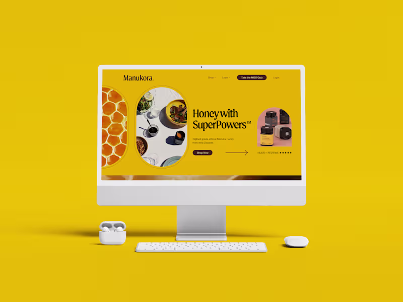 Cover image for Manukora Landing Page Showcase