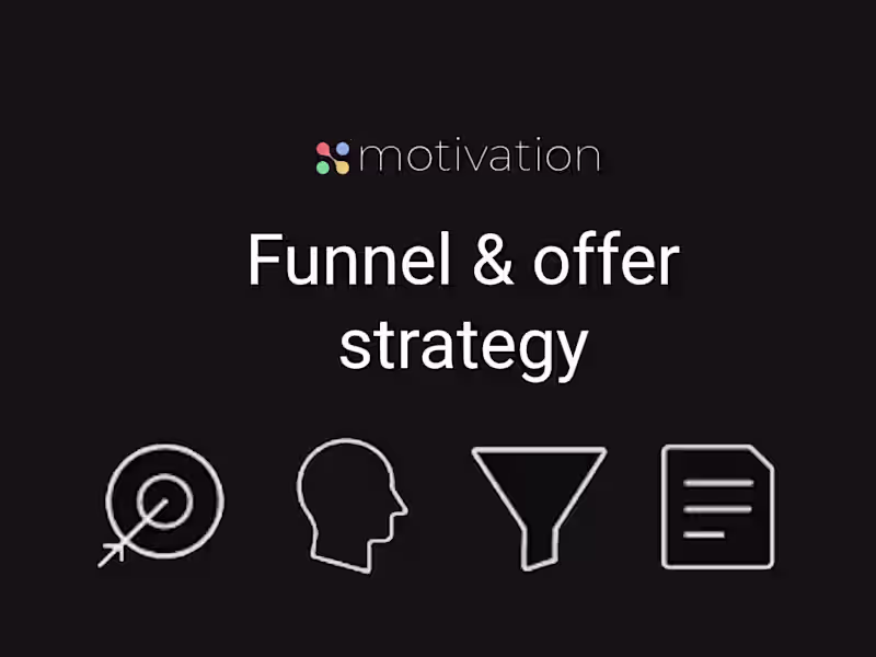 Cover image for Offer Architecture & Funnel Strategy Intensive