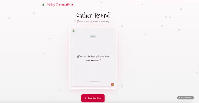 Cover image for I made a small holiday app to make family gatherings more li...