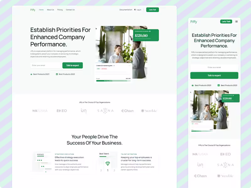 Cover image for Piffy - A SaaS Platform for Enhanced Company Performance