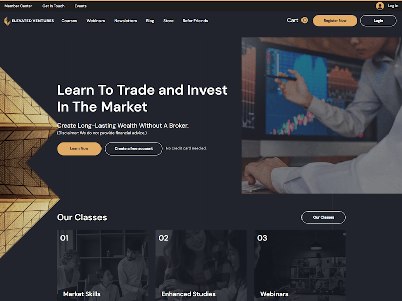 Cover image for Get Market Skills | Elevated Ventures | Stock Market Education