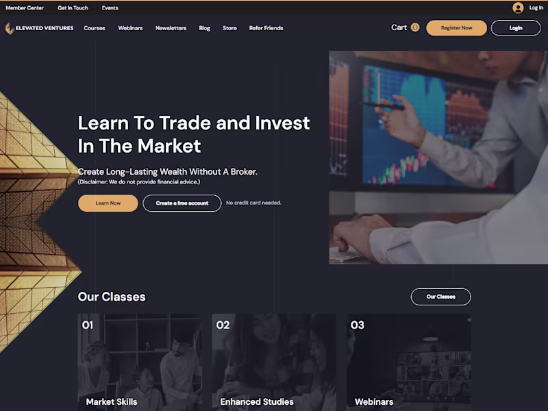 Cover image for Get Market Skills | Elevated Ventures | Stock Market Education