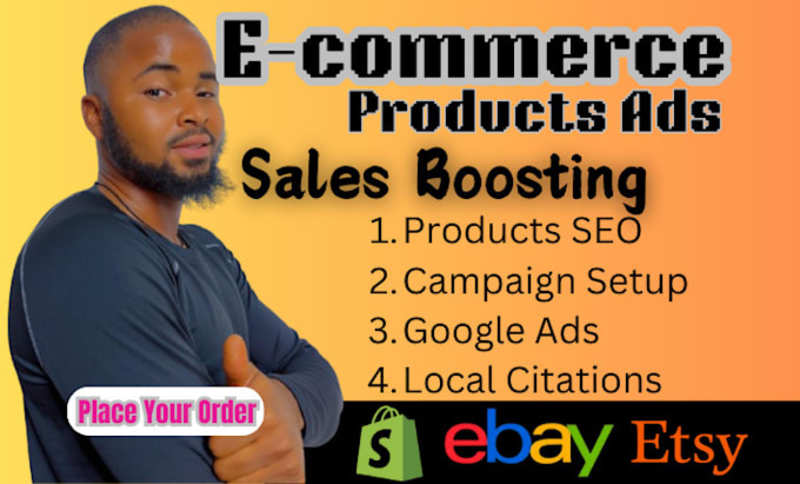 Cover image for I will promote shopify etsy products ebay store marketing promo…