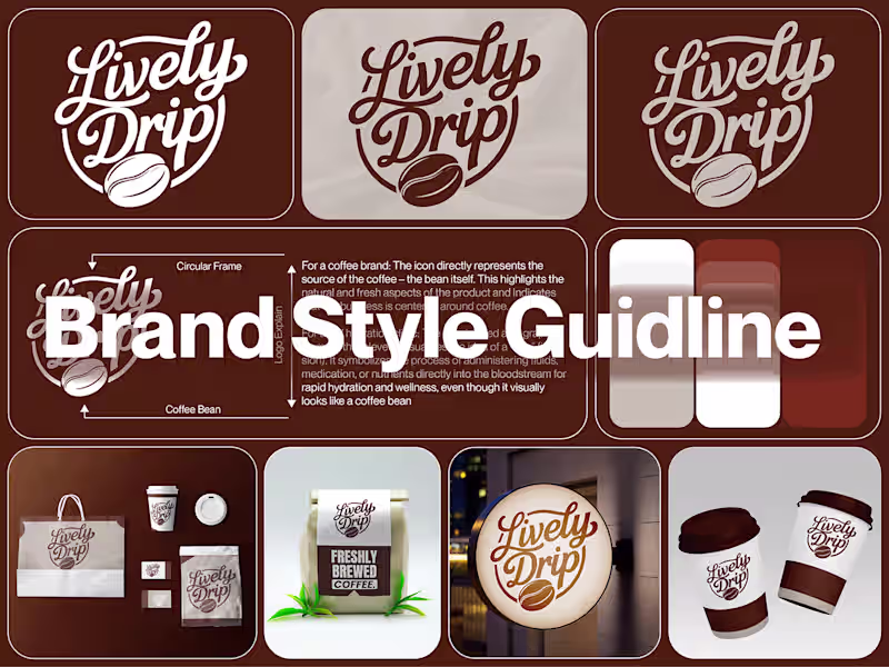 Cover image for Lively Drip Logo & Visual Identity Design