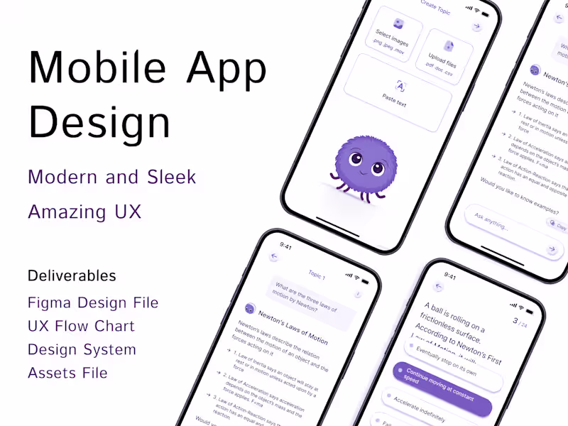 Cover image for Modern Mobile App Design (Easy to use)