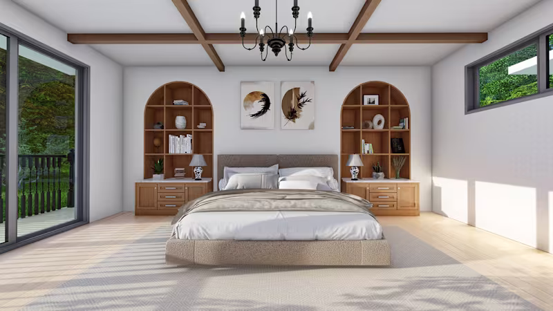 Cover image for Master Bedroom - Transitional Interior Design :: Behance