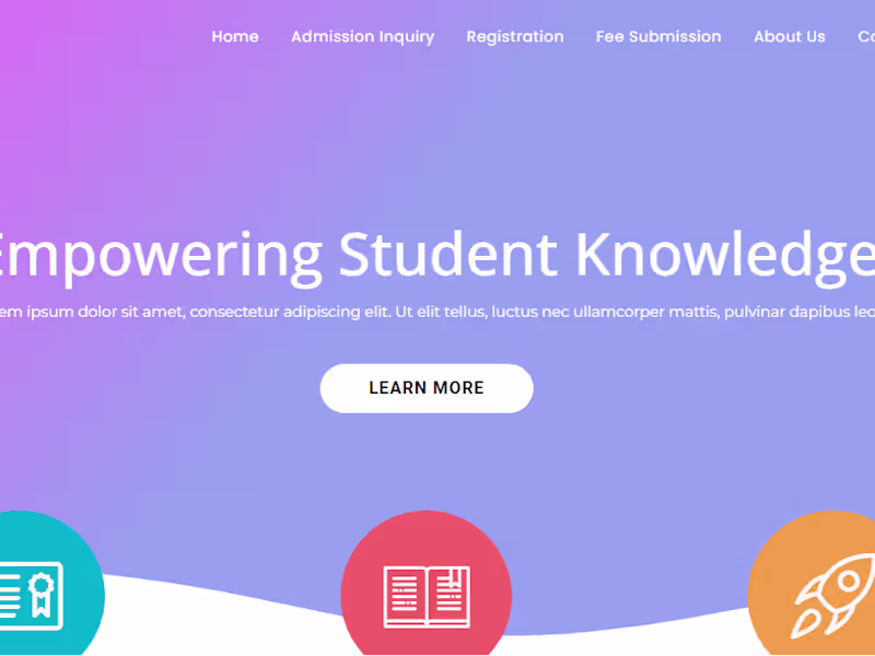 Cover image for School Management Website