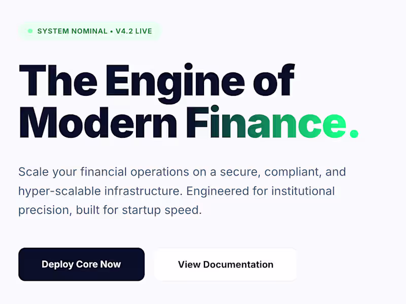Cover image for MudraCore OS - A Runnable Fintech Operating System