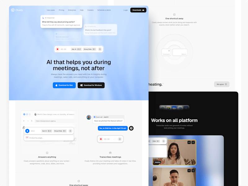 Cover image for Cluely landing page