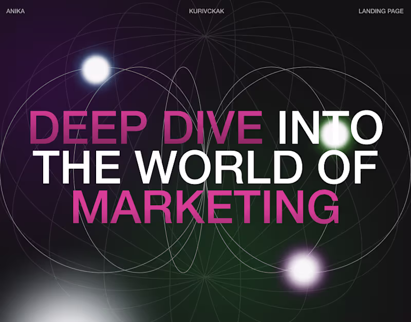 Cover image for MARKETING AGENCY WEBSITE