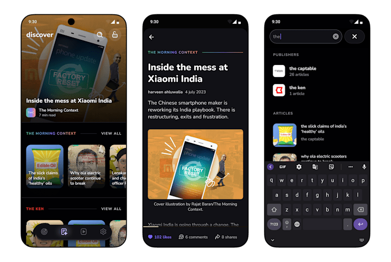 Cover image for Content discovery app