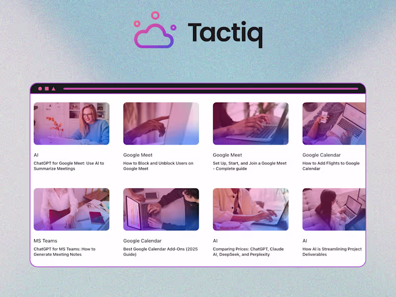 Cover image for Tactiq I Content Manager