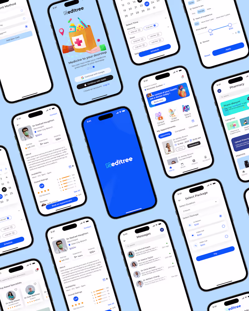 Cover image for Sharing a mockup of a healthcare app I just designed. I know...