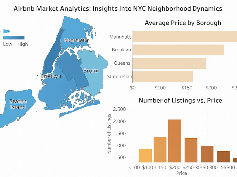 Cover image for Airbnb Market Analytics: Insights into NYC Neighborhood Dynamics