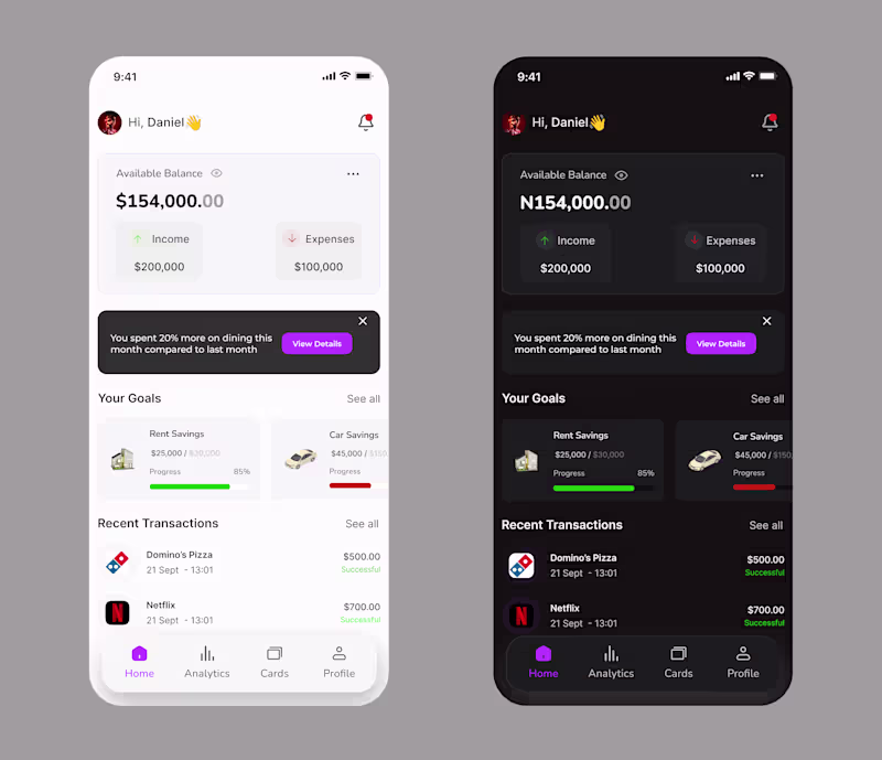 Cover image for I designed a clean and modern fintech dashboard design! Focu...
