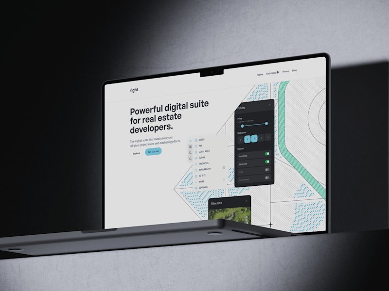 Cover image for Right Property Marketing Website Concept
