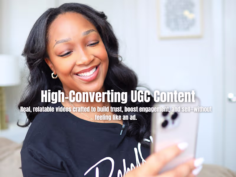 Cover image for UGC Content Creation