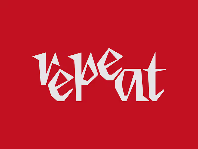 Cover image for REPEAT logo design