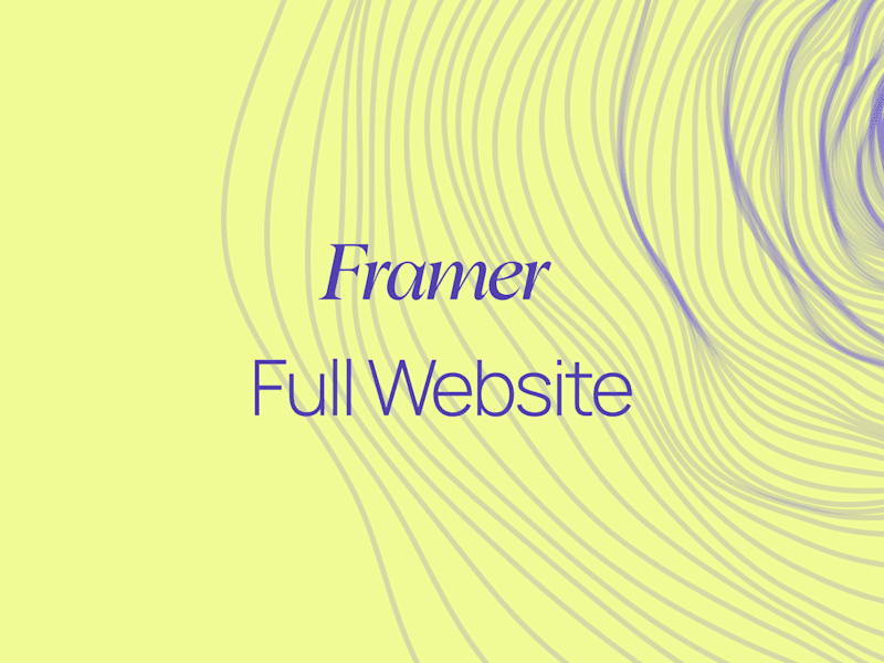 Cover image for Framer design & development (Medium Plan)