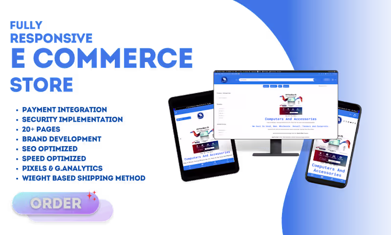 Cover image for Fully Functional Ecommerce store