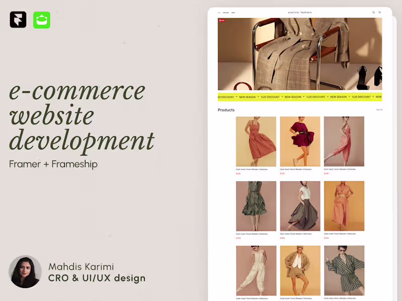 Cover image for e-commerce website development
