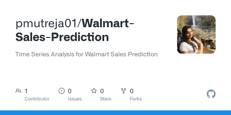 Cover image for Time Series Analysis for Walmart Sales Prediction