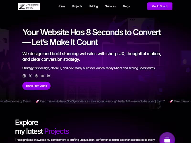 Cover image for Custom UX/UI & Web Design with Framer -Fast, Modern & Responsive