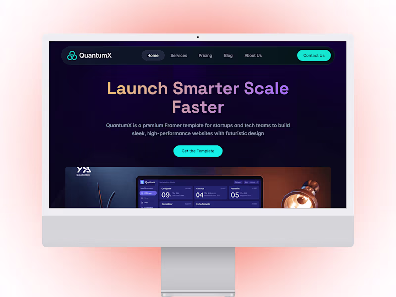 Cover image for QuantumX — Modern Business Website